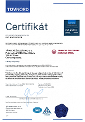 Certifikát ISO 45001